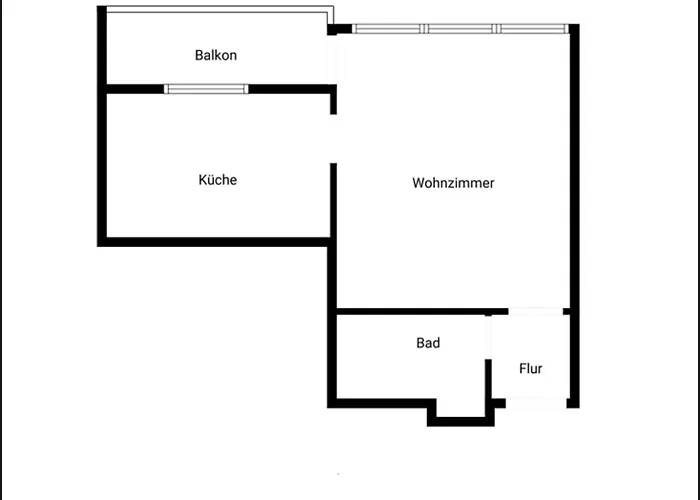 Appartamento 1 Zi. Wohnung, 34m², Parken, Messe Dus *
